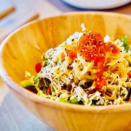 Shirauo salad + Tobiko