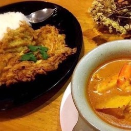 ชุดข้าวไข่เจียว + แกงส้มกุ้ง