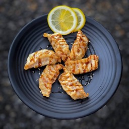 เกี๊ยวซ่าทอดราดซอสเทอริยากิ