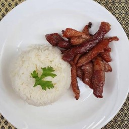 ข้าวหมูแดดเดียวทอด
