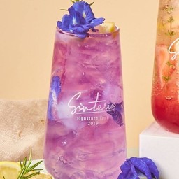 น้ำอัญชันโซดา