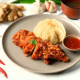 ข้าวหอมมะลิไก่ทอด