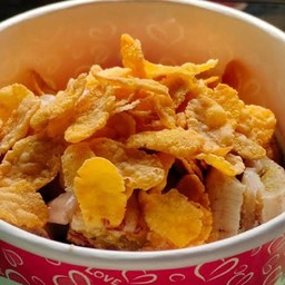 กล้วยปิ้งทรงเครื่อง คอร์นเฟลก น้ำราดโบราณ