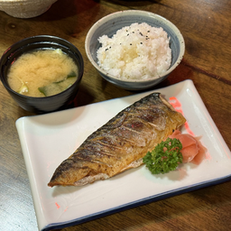 F32 - เซทข้าวปลาซาบะย่าง   ซุปมิโซะ