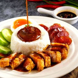 ข้าวหมูกรอบ สไตล์ไทย-ฮ่องกง
