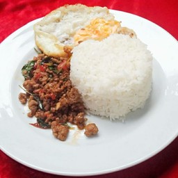 ข้าวกระเพราหมูสับ