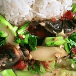 ข้าวผัดคะน้าไข่เยี่ยวม้า