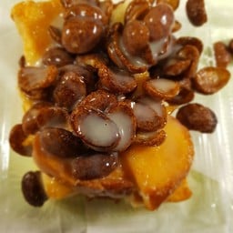 ปังปิ้ง + เนย + น้ำตาล + นม + โกโก้ครั้น (2แผ่น)