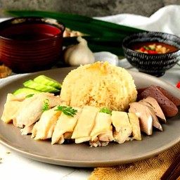 ข้าวมันไก่ ผสม 2 อย่าง (ไซส์พิเศษ)