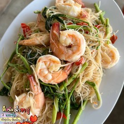 หมี่กระเฉดกุ้ง