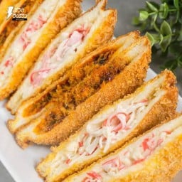 จีนจีนแซนวิซทอดไส้ทะลัก