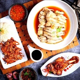 ชุดไก่ได้ใจ (ไก่สับจานเล็ก 1 + ข้าวมัน 2)