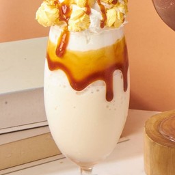 นมปั่นคาราเมลป๊อบคอร์น