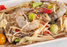 ตำกุ้งสด