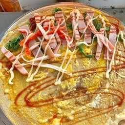 ไข่ไก่+ยำสาหร่าย+ปูอัด+ไส้กรอก