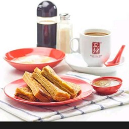 Cheezy French Toast With Kaya Set E Ice