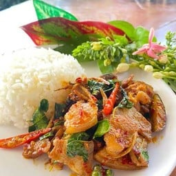 ข้าวผัดเผ็ดหมูป่า