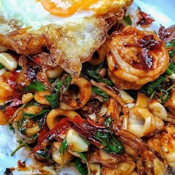 พริกเผาหมึก กุ้ง