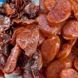 หมูแผ่นกับกุนเชียง