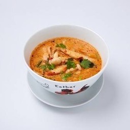 ครัวบุญไทย - ต้มยำกุ้งน้ำข้นเจ (มังสวิรัติ)
