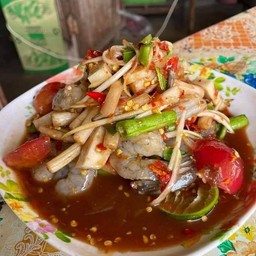 ตำกุ้งสด