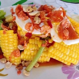ตำข้าวโพดไข่เค็ม