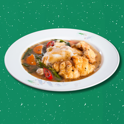 ก๋วยเตี๋ยวราดหน้าปลาเก๋าเต้าซี่