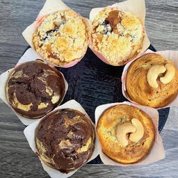 บลูเบอร์รี่มัฟฟิน  100กรัม 1ชิ้น