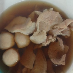 หมูหมัก+ตับ+ลูกชิ้น ปรุงรสจัด