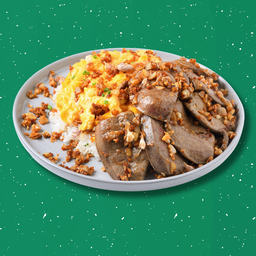 ข้าวไข่ข้นตับหมูฮ่องกงทอดกระเทียมล้นเว่อร์ !