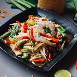 ตำกุ้งสด