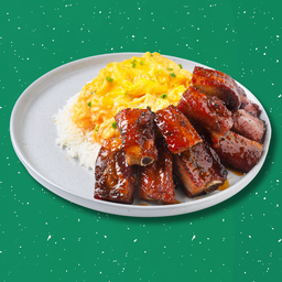 ข้าวซี่โครงหมูอบน้ำผึ้งล้นเว่อร์ !