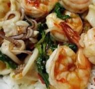 กระเพราทะเล รวม ราดข้าว