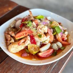 ยำวุ้นเส้นทะเลรวม(สุก)