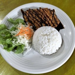 ข้าวไก่ทอดซอสญี่ปุ่น