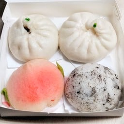 ชุดซาลาเปาไส้รวมเจ ผัก 2 ซิ่วท้อและงาดำ