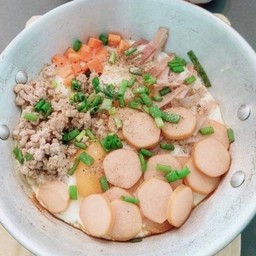 ไข่กะทะ+ขนมปัง