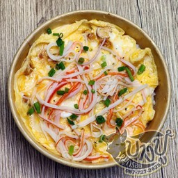 ข้าวไข่ข้นปูอัด+ไส้กรอก