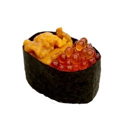 ไข่ปลาแซลมอนไข่หอยเม่นซูชิ