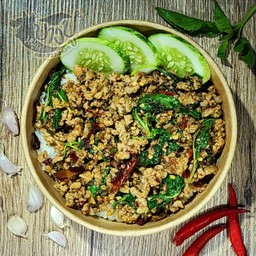 ข้าวกะเพราหมูสับ