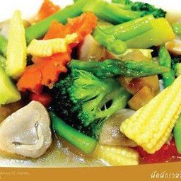 ผัดผักรวมมิตร (กับข้าว)