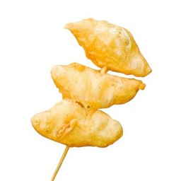 ลูกชิ้นปลากรายเยาวราชชุปแป้งทอด 3 ไม้