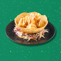 กุ้งทอดมายองเนสตะกร้าเผือก