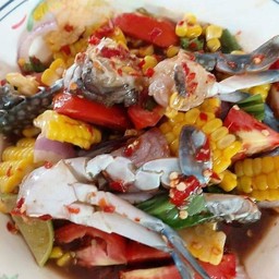 ยำปูม้าข้าวโพด