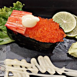 ข้าวปั้นปูอัดไข่กุ้ง