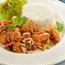 ข้าวยำไก่ป๊อบ