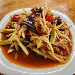 ตำมะม่วง ปู ปลาหร้า