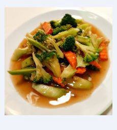 ผัดบล็อกโคลี่กับข้าว