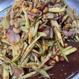 ตำมะมว่ง+ถ้วคั่ว(น้ำปลาร้า)