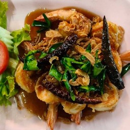 กุ้งทอดซอสมะขาม